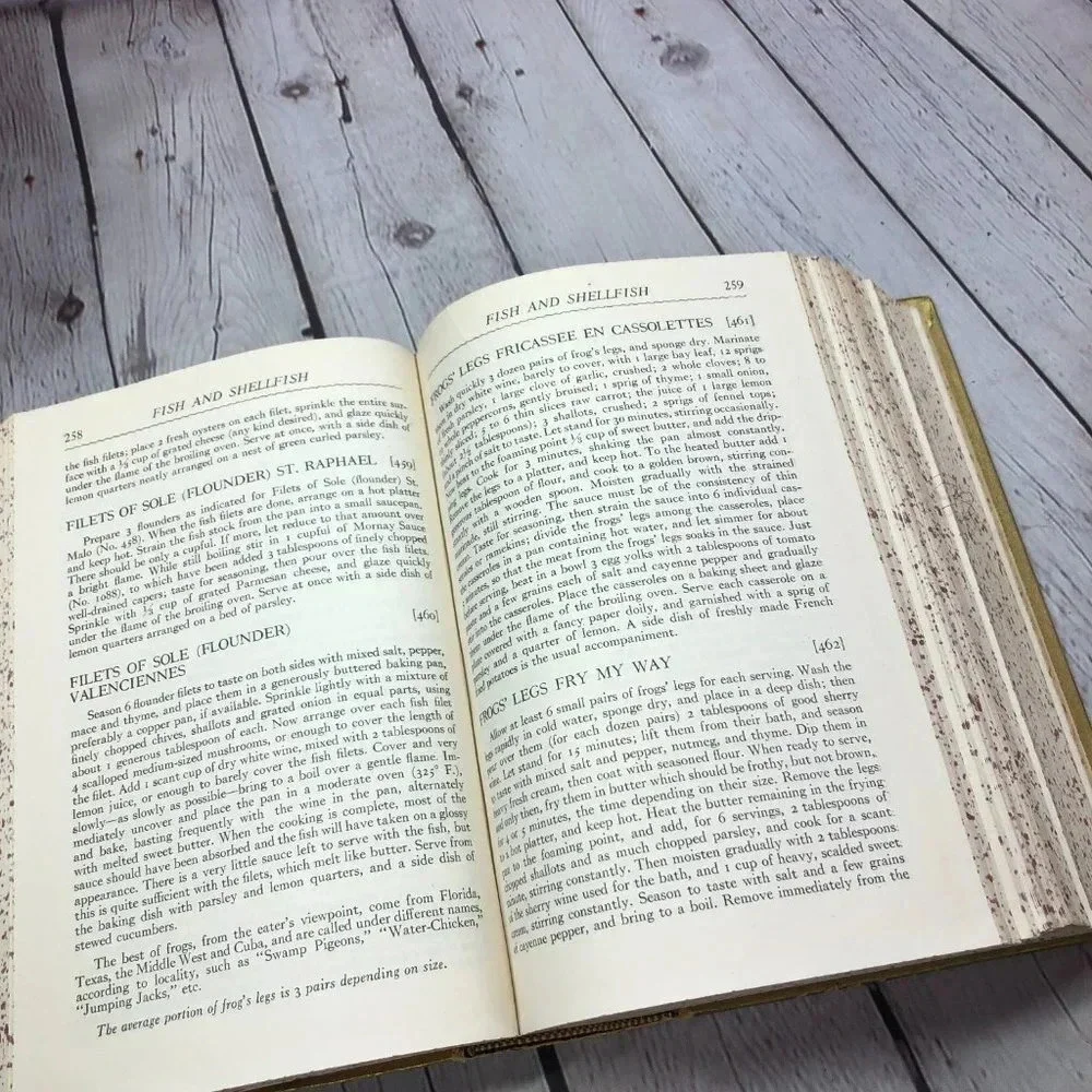 Vintage 1950 GOLD cookbook